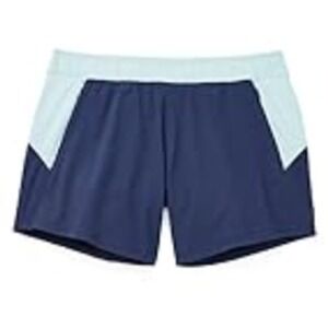 Fair Harbor The Corliss Women's 5" Athletic Shorts Blue‎ Colorblock Size M EUC